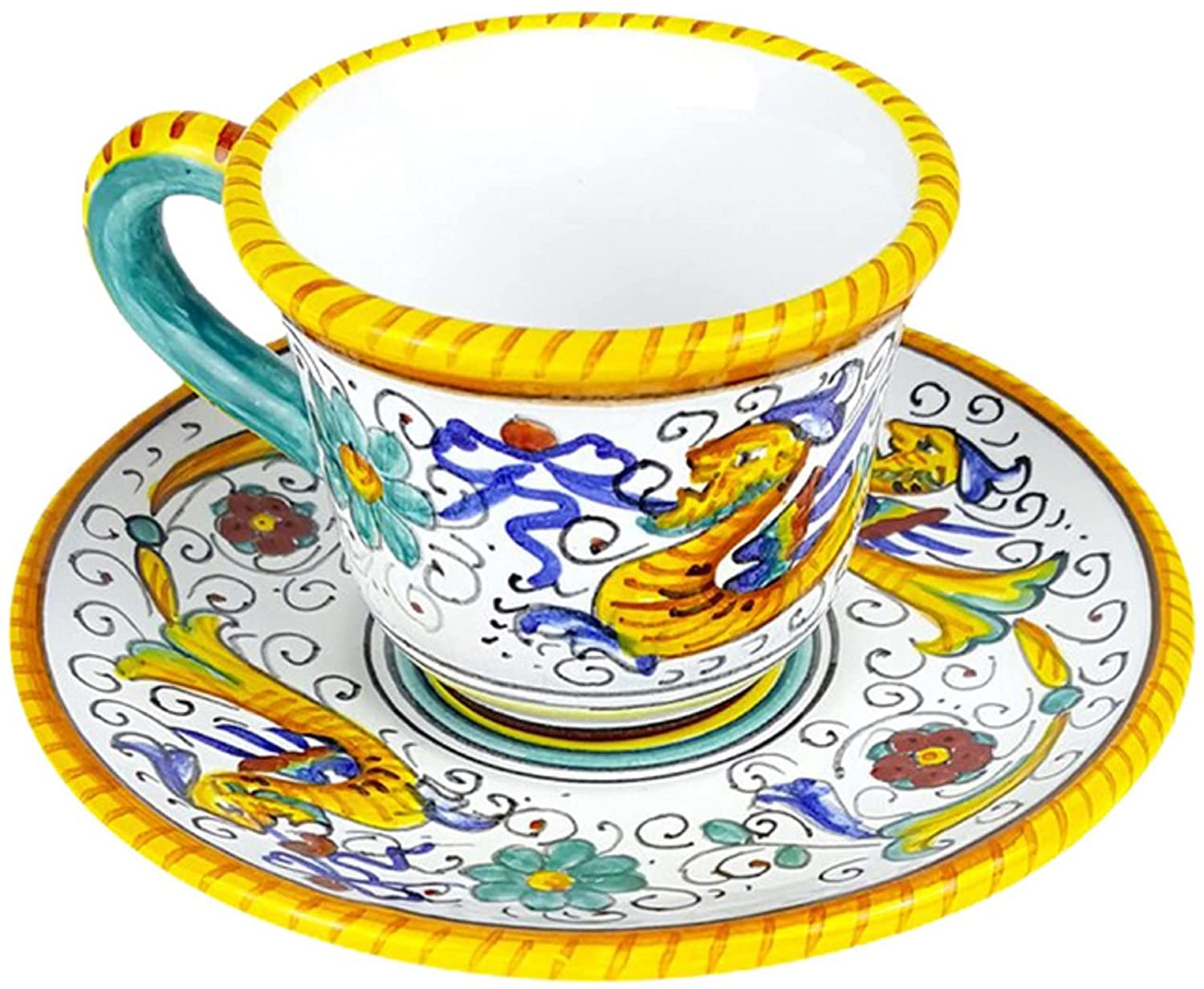 Espresso Cup & Saucer - Ricco Italian Ceramics