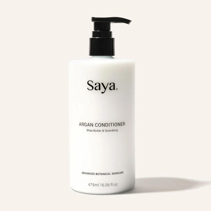 SAYA Argan Conditioner | Luxurious Hydrating & Volumizing Natural Conditioner with Argan Oil, Macadamia Nut Oil, Shea Butter for Silky Smooth Finish, Deep Hydration, Strengthening, Frizz Control 16oz