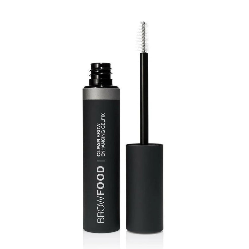 LashFood Clear Brow Enhancing GelFix Serum Rejuvenating Eyebrow Booster for Fuller & Thicker Looking Eyebrows Amplifying Conditioning Nano-peptide Complex Define Brows Natural Looking Finish .27oz