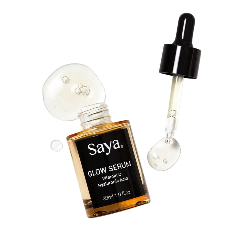 Saya Glow Serum | Anti Aging Hydrating Face Serum With Hyaluronic Acid, Caviar Lime, Kakadu Plum | Deep Hydration, Plumps Skin, Minimize Dark Spots & Appearance of Fine Lines & Wrinkles 1oz