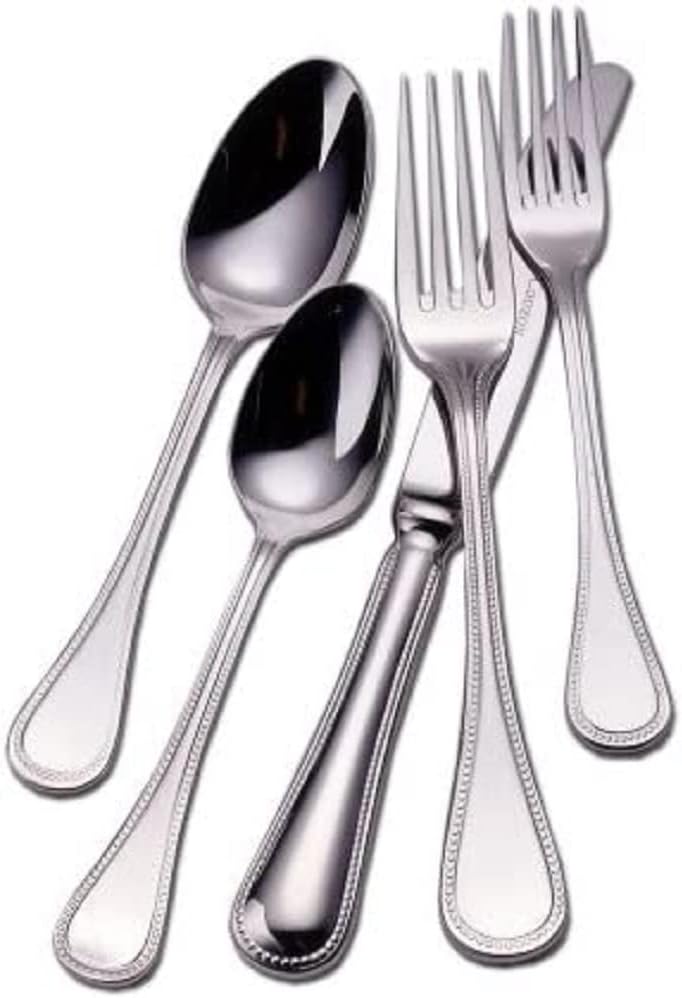 Le Perle Stainless Steel Flatware 5 piece Place Setting