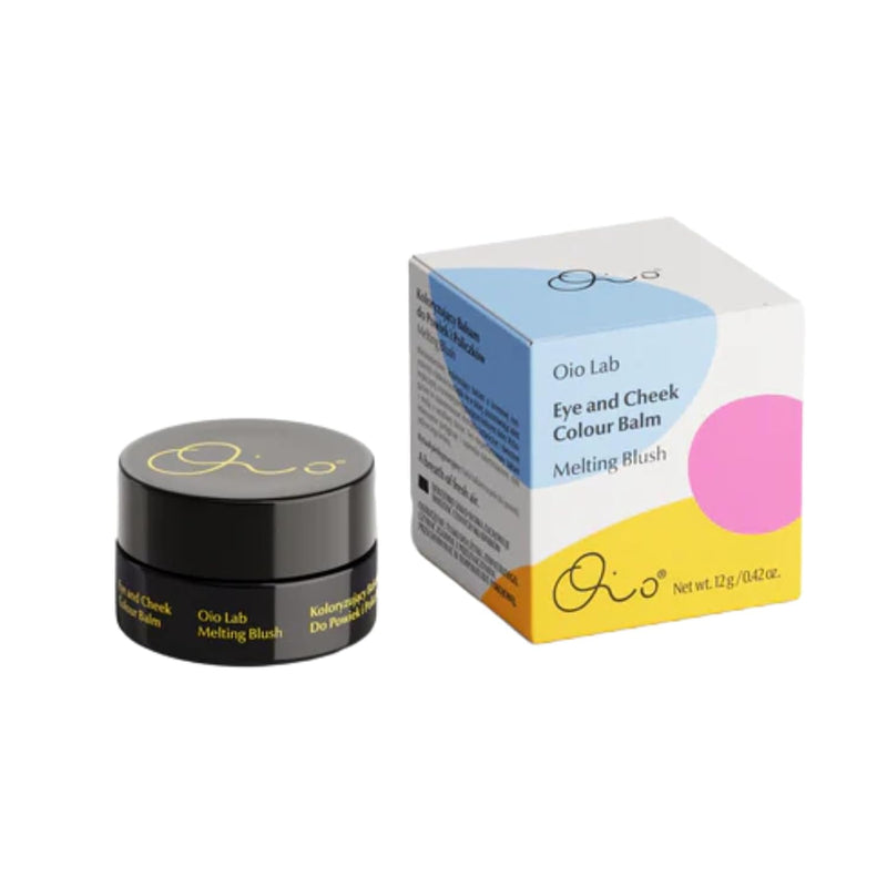 Oio Melting Blush Sunlit Multi-Purpose Eye & Cheek Color Face Blush – Creamy, Nourishing Tint with Natural Flower Waxes & Botanicals – Vitamin C & Cork Oat Extract, Vegan & Fragrance-Free, 10g