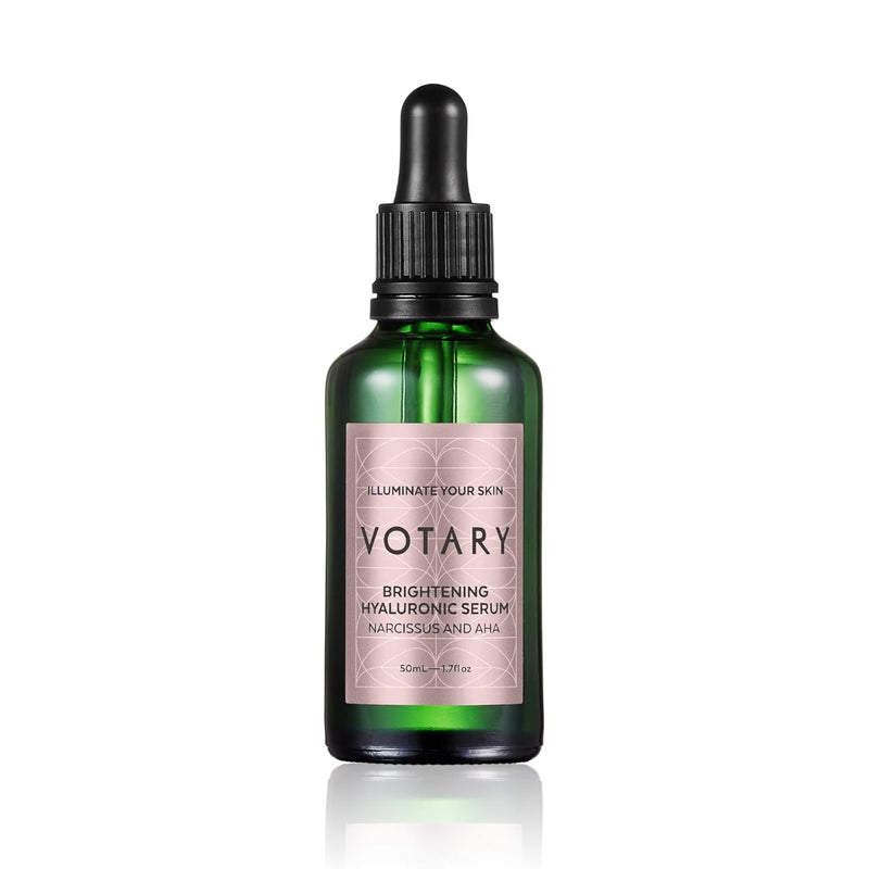 Votary Hyaluronic Serum For Face | Anti Aging Delivers Intense Hydration, Moisturizing, Smoothes Visibly Plumps & Reduces Appearance of Fine Lines & Wrinkles with Narcissus, Bilberry Extract 1.7 Fl Oz