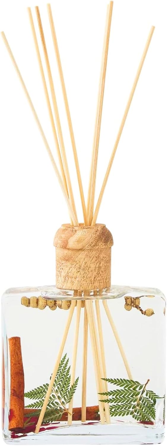 Rosy Rings Spicy Apple Botanical Reed Diffuser 13oz - Lasts 6-12 Months, Aromatherapy Diffuser, Reed Diffuser Sticks, Diffuser with Botanicals Perfect for Home Decor!