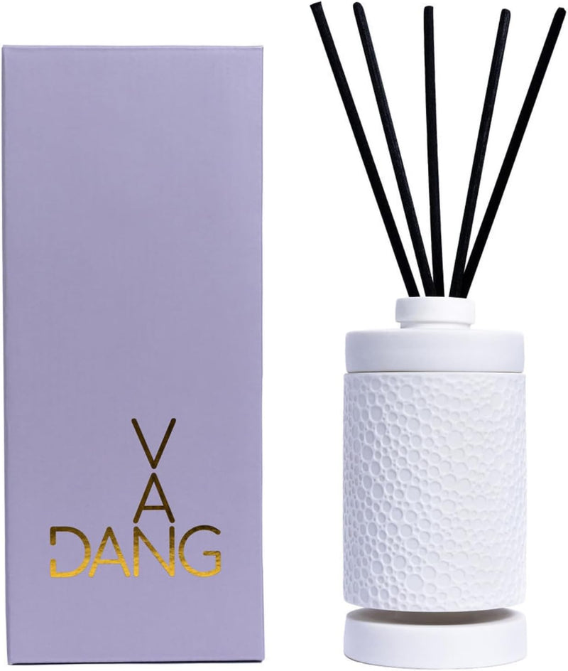 Van Dang Reed Diffuser 10oz - Aromatherapy Scented Air Freshener Deodorizer Oil Scented Fragrance Home Decor Gifts for Living Room Essential Oils Notes of Rosemary, Bergamot, Ylang & Muguet (Solaire)