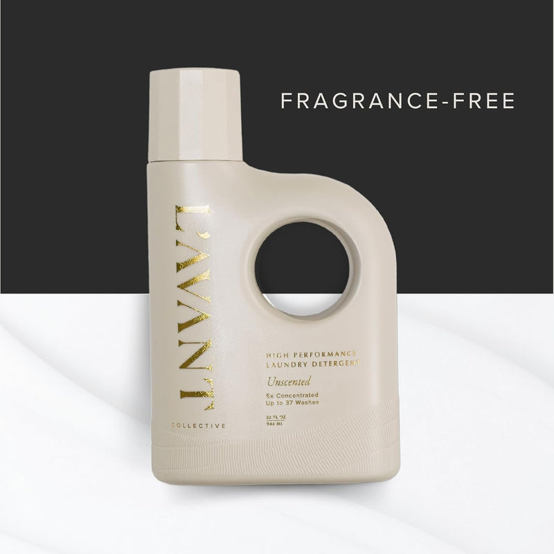 L’AVANT Collective | Unscented Laundry Detergen, Powerful Stain Remover & Gentle Laundry Soap | Natural Laundry Detergent for Sensitive Skin | Ideal for Delicate Fabrics, Plant Based (Unscented)