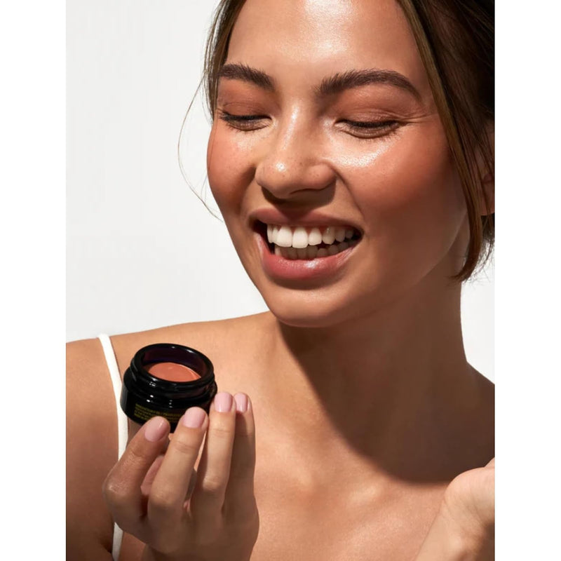 Oio Melting Blush Sunlit Multi-Purpose Eye & Cheek Color Face Blush – Creamy, Nourishing Tint with Natural Flower Waxes & Botanicals – Vitamin C & Cork Oat Extract, Vegan & Fragrance-Free, 10g