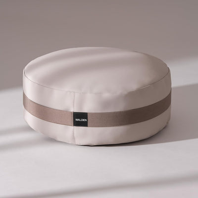 Walden Original Round Meditation Cushion Comfortable Traditional Meditation Floor Pillow for Zen Practice | Premium Cushion Seating Buckwheat Filling & Memory Foam Home Decor Meditation (Clay)