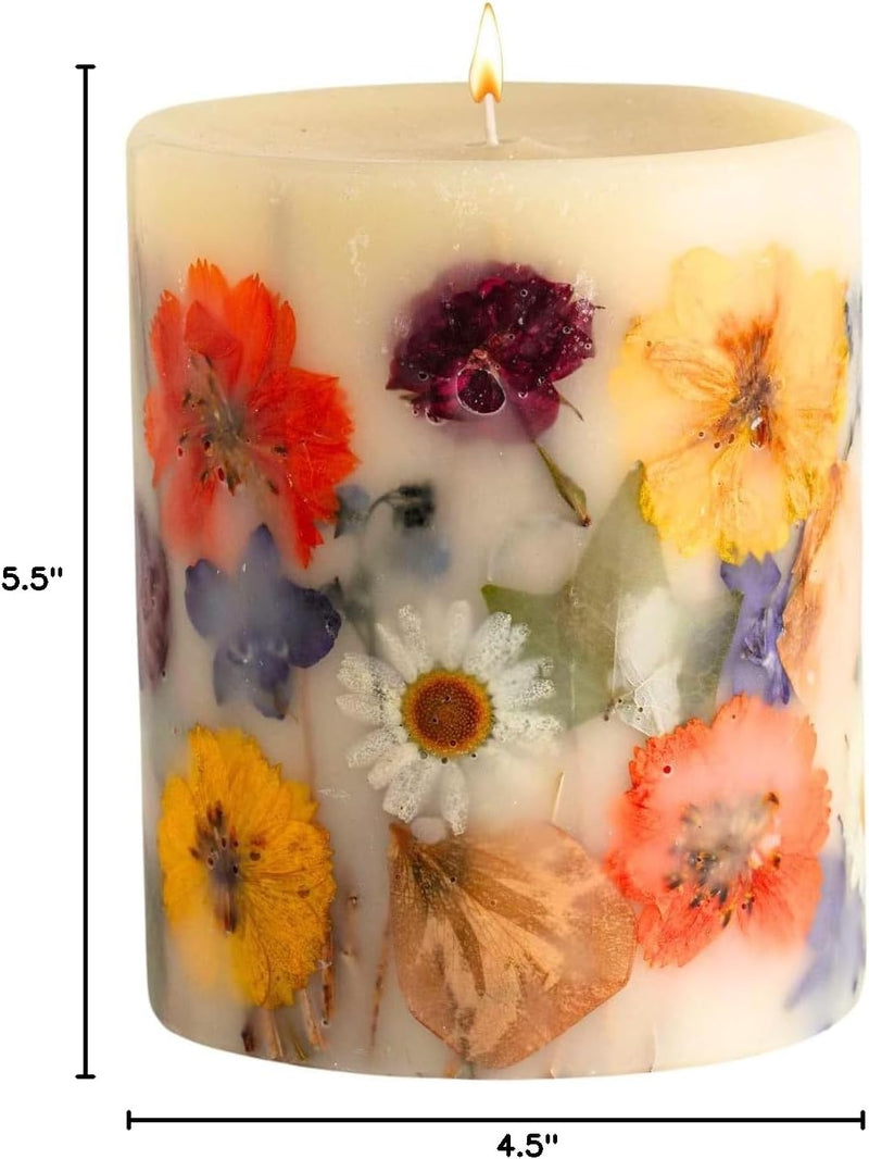 Rosy Rings Winter Decor Essence of Winter Botanical Candle | Aromatherapy Long Lasting Candles Home Gifts Notes of Hyacinth, Honeysuckle, Rose, Cyclamen, Orange Flower Aroma Burn Time 120 Hours 5.5" H