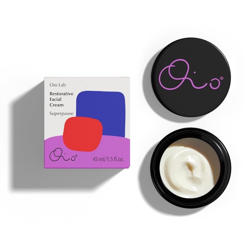 Oio Superpause Restorative Facial Cream – Replenishing & Redensifying Moisturizer with Peptides, Antioxidants & Ceramides – Ultra-Hydrating Cream for Smooth, Supple Skin – Fragrance-Free, 50ml