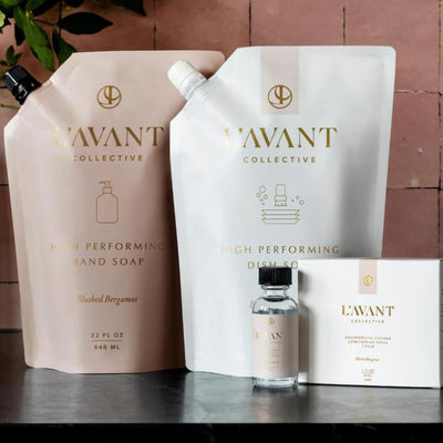 L'AVANT Collective Multipurpose Surface Cleaner Refill (1) | Provides a Powerful Clean to Remove Grease & Grime | Notes of Bergamot, Orange Blossom, Amber, Cedar | Blushed Bergamot Scent 1oz