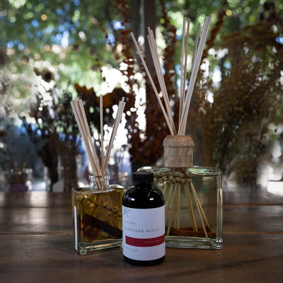 Rosy Rings Fragrance Diffuser Oil Refill 6oz - Aromatherapy, Scented Air Freshener Deodorizer Oil, Scented Refill for Home, Kitchen, Living Room, Decor Gifts Essential Oils (Spicy Apple)