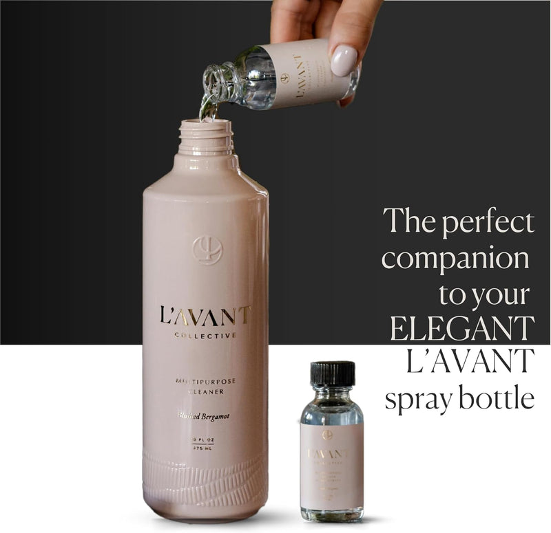 L’AVANT Collective | Plant-Based Multipurpose Cleaner Refill – All-Natural Cleaning Supplies for Safe Home Cleaning – Concentrated, Food-Safe Surface Cleaner with Blushed Bergamot Scent, 1 oz Bottle