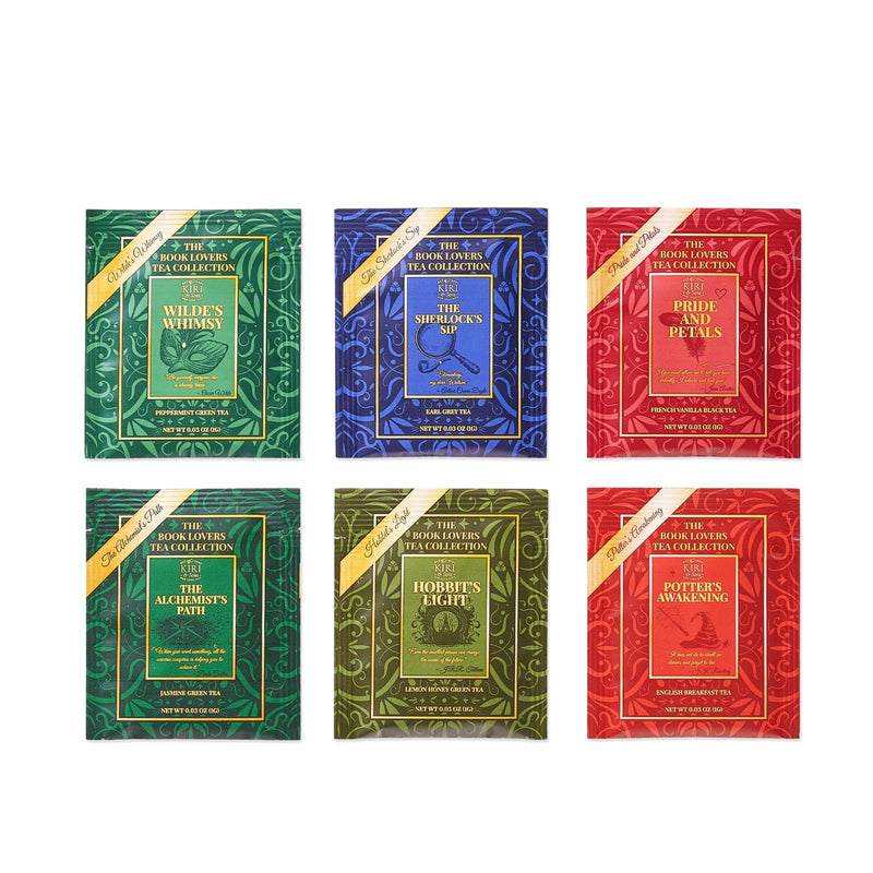 Book Lovers Tea Collection by Kiri & Sons, 90 Count Literary Tea Bags Gift Box | Book Club Library Gifts for Women Readers Writers Librarians | Bookish Tea Set, Bookworm Lovers & Reading Enthusiasts