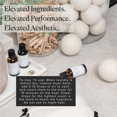 L’AVANT Collective | Essential Oils for Laundry - Dryer Balls Scents, Scented Fragrance Essential Oil Drops | Fresh Linen Laundry Oil - Essential Oil Blend