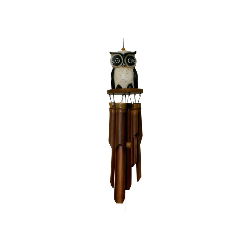 Cohasset 246 Oscar Bamboo Wind, Tan Owl Chime