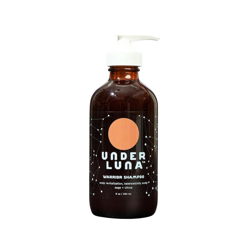 Warrior Shampoo by Under Luna: for balanced to oily scalp 8oz