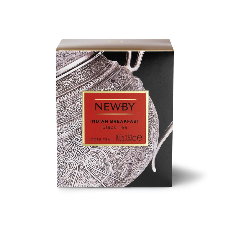 Indian Breakfast – 100g Loose Leaf Tea Carton – Bold & Malty Black Tea by Newby Teas