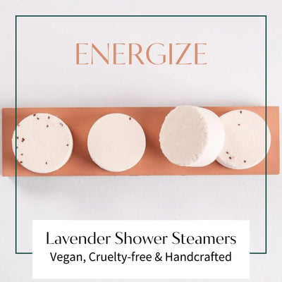 Pink Grapefruit Shower Steamers Aromatherapy | Organic Shower Bombs with Essential Oils | Self Care Christmas Birthday & Spa Gifts for Women & Men | Stocking Stuffers | 4 Pack