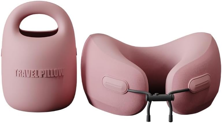 PIXIE MOOD Every Think Travel and Airplane Neck Pillow, Memory Foam, Support, Neck, Head Chin - Soft, Lightweight, Washable, Easy-to-Carry