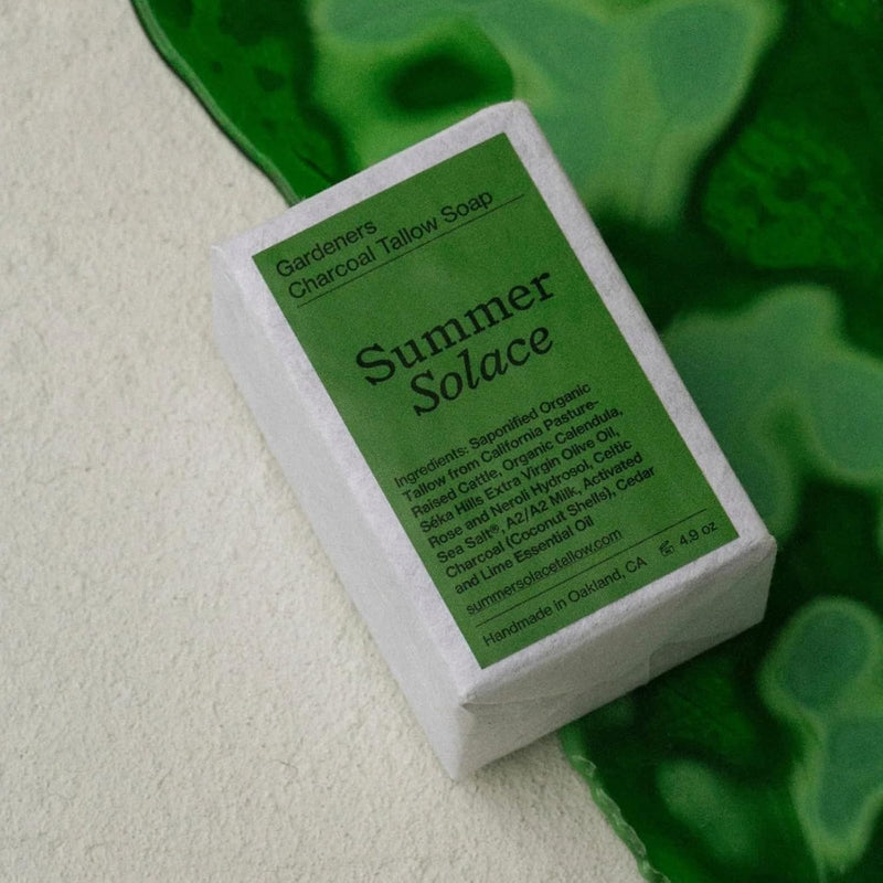 Soap Bar All-Natural Face & Body Wash Brick Exfoliating Deeply Cleansing & Soothing for Dry, Hardworking Hands Activated Charcoal Bar Soap 3.5oz (Gardeners)