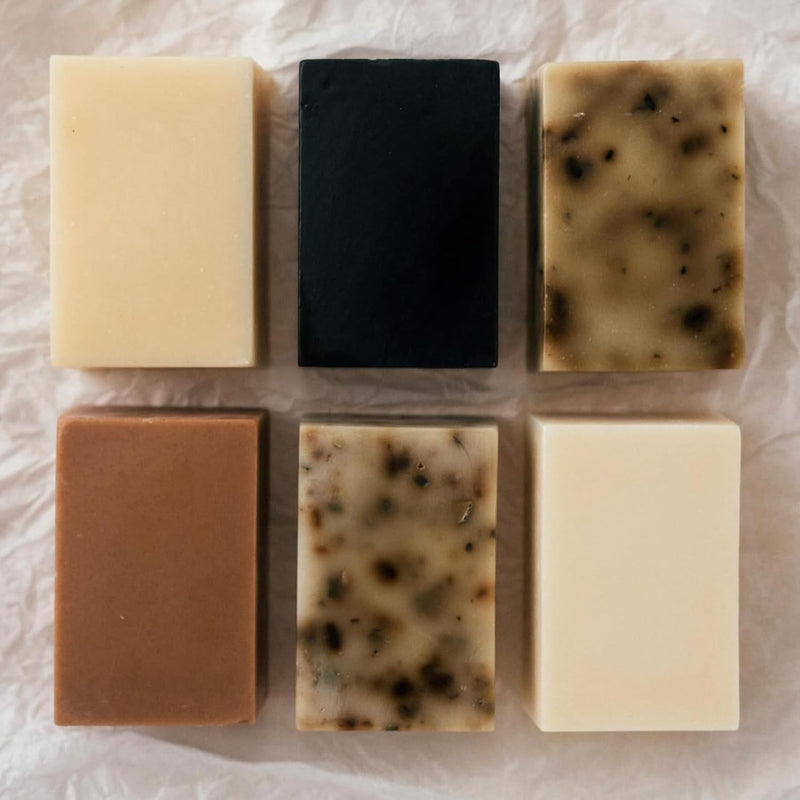 Soap Bar All-Natural Face & Body Wash Brick Exfoliating Deeply Cleansing & Soothing for Dry, Hardworking Hands Activated Charcoal Bar Soap 3.5oz (Gardeners)