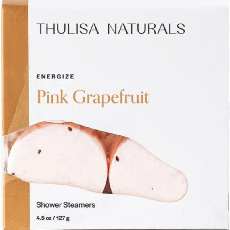 Pink Grapefruit Shower Steamers Aromatherapy | Organic Shower Bombs with Essential Oils | Self Care Christmas Birthday & Spa Gifts for Women & Men | Stocking Stuffers | 4 Pack