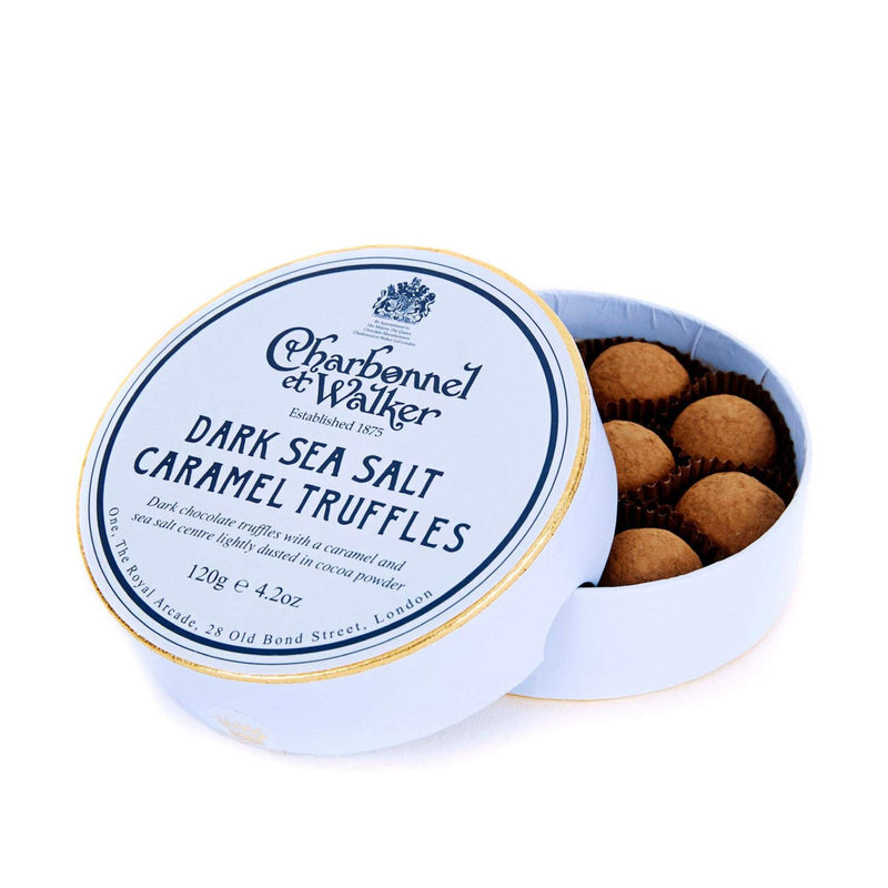 Charbonnel et Walker Dark Sea Salt Caramel Truffles, 4.2 Ounce