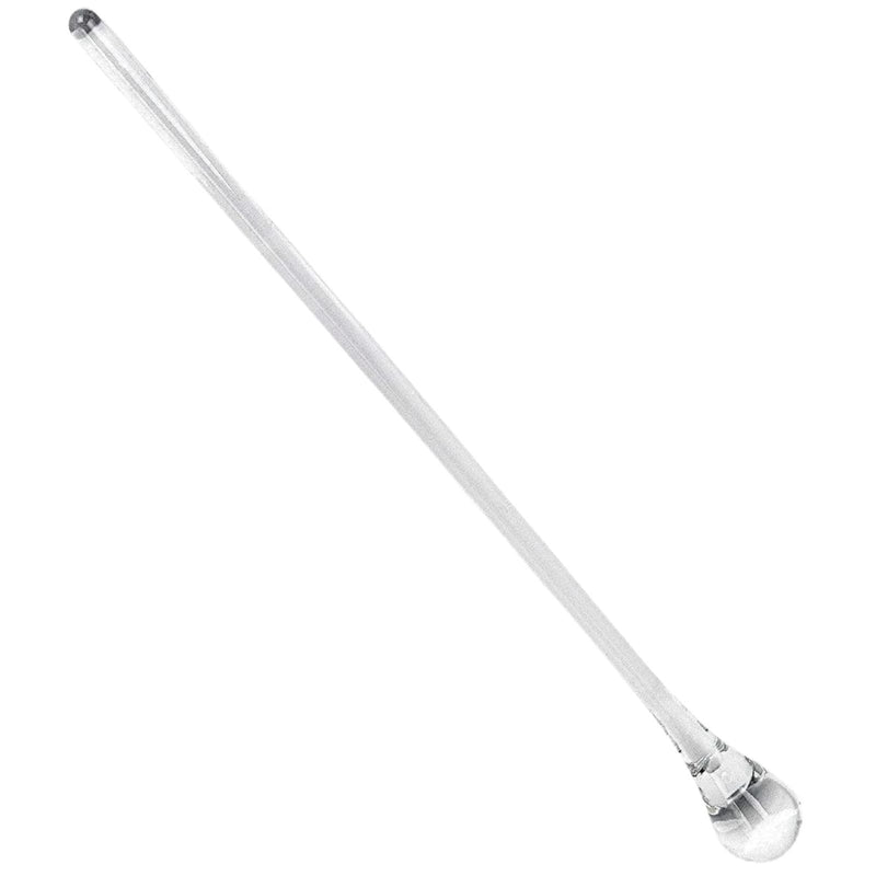Badash Glass Cocktail Stirrer - 12" Long Mouth-Blown Lead-Free Glass Stir Rod - Bar Cocktail Shaker Spoon - Cocktail Stirrer for Drinks