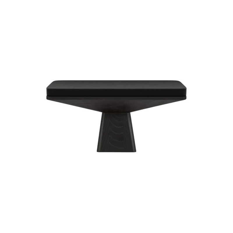 Walden Seiza Meditation Bench Comfortable Traditional Oak Wood Yoga Stool for Zen Practice Wide Seat Includes Top Cushion Home Decor Indoor & Outdoor Use Meditation Accessories (Black Ash)