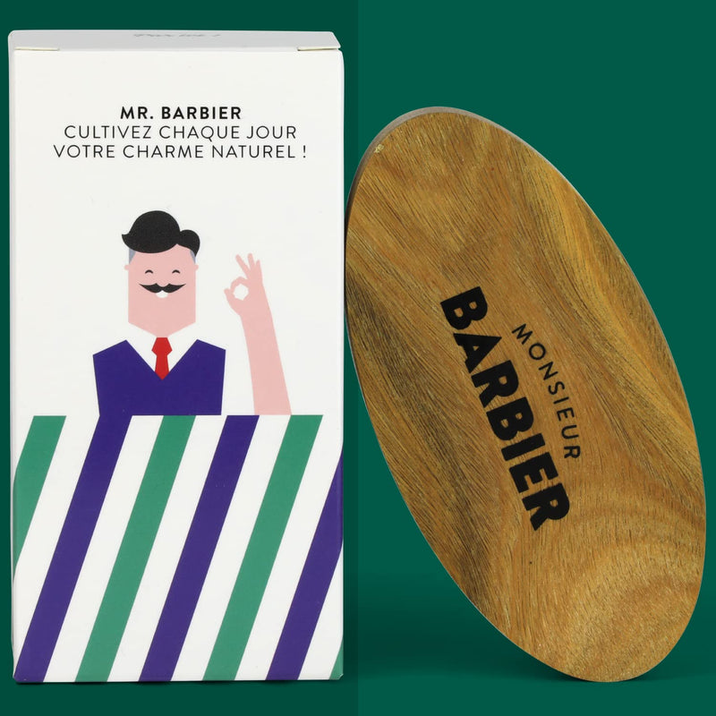 Final Touch Beard Brush 100% Natural Sandalwood/Boar Bristles