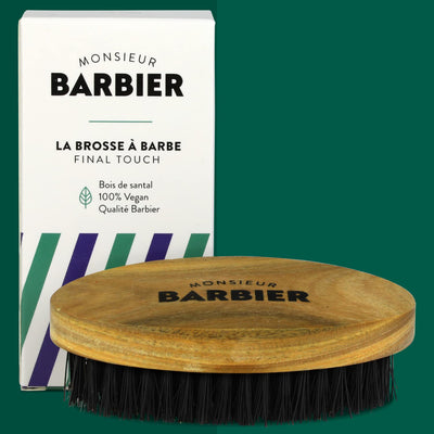 Final Touch Beard Brush 100% Natural Sandalwood/Boar Bristles
