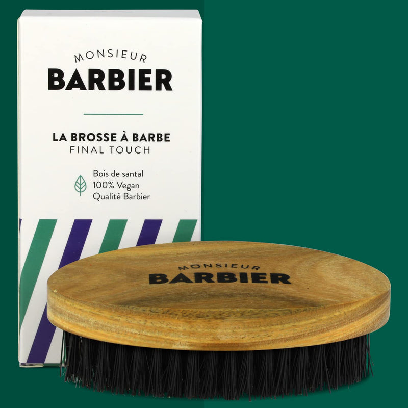 Final Touch Beard Brush 100% Natural Sandalwood/Boar Bristles
