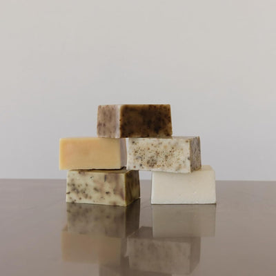 Soap Bar All-Natural Face & Body Wash Brick Deeply Nourishing Handcrafted Moisturizing Bar for Dry, Sensitive Skin Unscented 4.9oz (Pure)