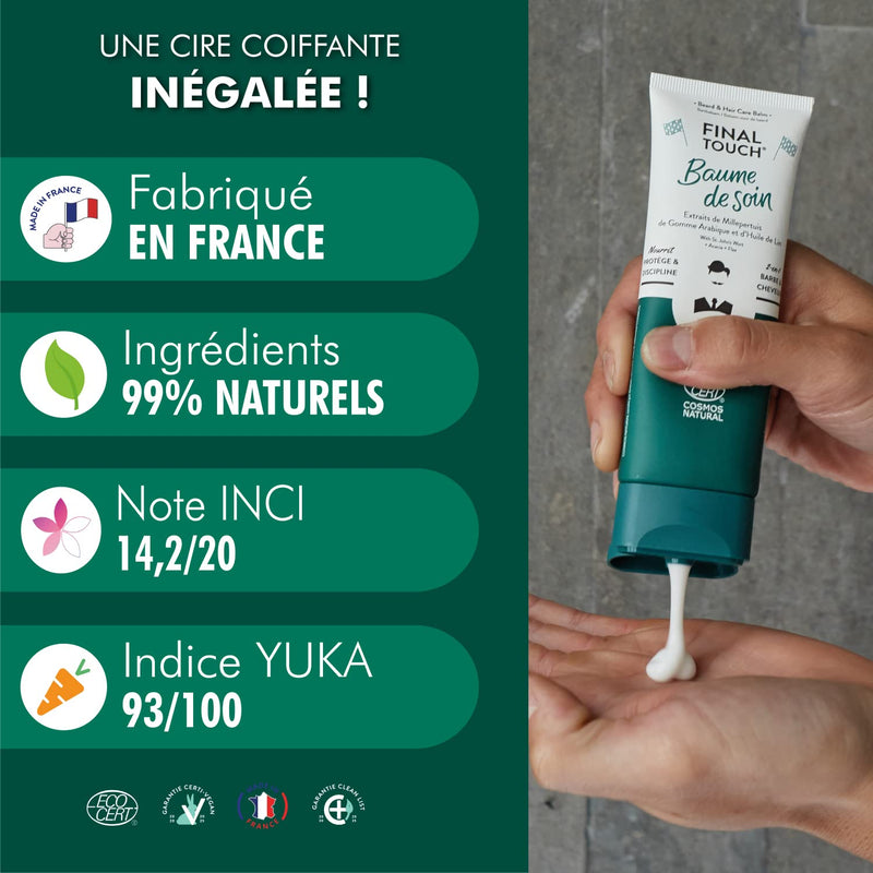 Baume Barbe et Cheveux FINAL TOUCH pour Coiffer, Conditionner et Nourrir