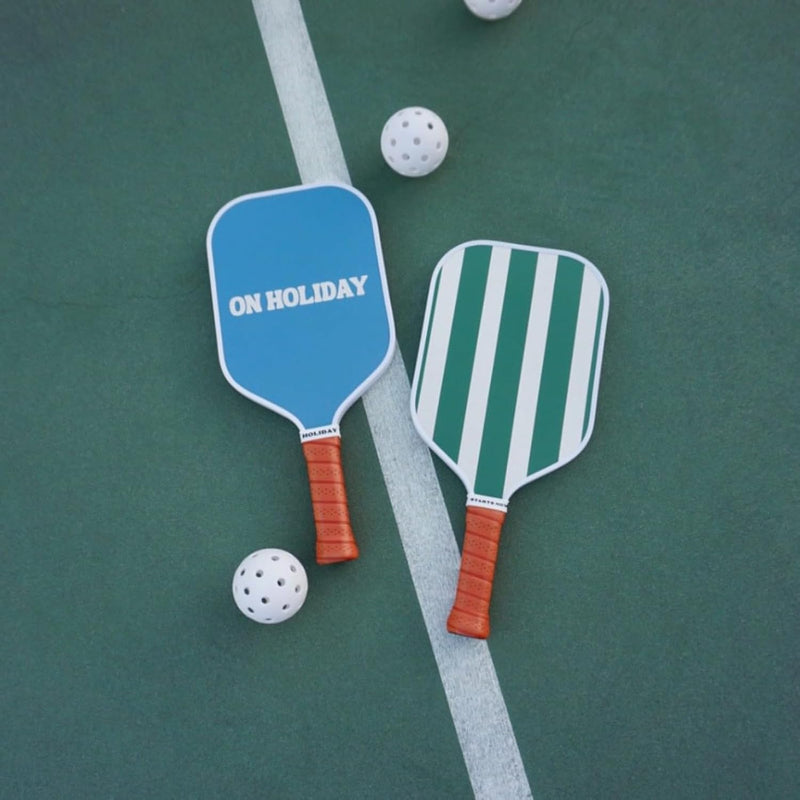 On Holiday Pickleball Paddle | Fiberglass Face Honeycomb Core, High Spin, Shock-Absorbing, Lightweight Durable for Power, Control & Balance Edge Guard & Grip Tape for Sweaty Hands (Hamptons Green)