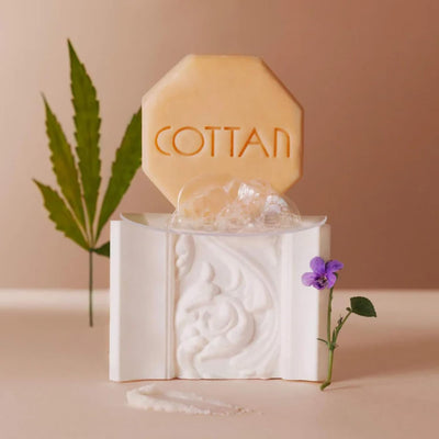 Paris Softened Face Soap 100gr | Natural Surgras Bar with Jojoba Oil & Shea Butter | Gentle Daily Facial Cleanser Softens & Soothes Skin | Vegan French Soap for Sensitive Skin 3.5oz