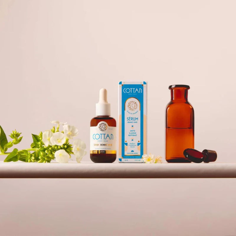 Paris Bonne Mine Refining Face Serum with Squalene, Apricot Sunflower Seed Oil Rice Bran & Rosemary Leaf Extract Nourishing & Firming Skin Facial Moisturizer for a Smooth, Youthful Look 30ml