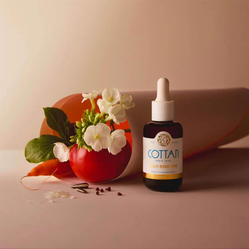 Paris Bonne Mine Refining Face Serum with Squalene, Apricot Sunflower Seed Oil Rice Bran & Rosemary Leaf Extract Nourishing & Firming Skin Facial Moisturizer for a Smooth, Youthful Look 30ml