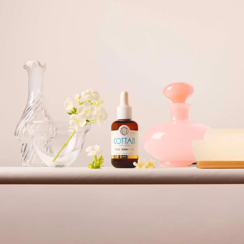 Paris Bonne Mine Refining Face Serum with Squalene, Apricot Sunflower Seed Oil Rice Bran & Rosemary Leaf Extract Nourishing & Firming Skin Facial Moisturizer for a Smooth, Youthful Look 30ml