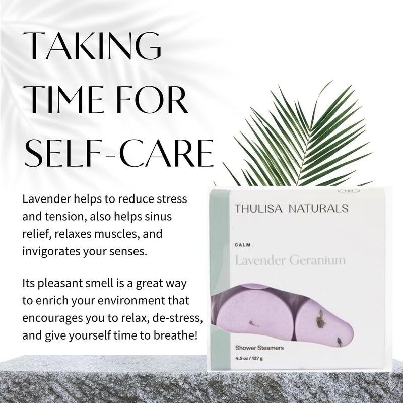 Lavender Shower Steamers Aromatherapy | Organic Shower Bombs with Essential Oils | Self Care Christmas Birthday & Spa Gifts for Women & Men | Stocking Stuffers | 4 Pack