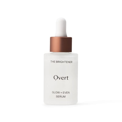 Overt Skincare THE BRIGHTENER Glow + Even Serum to Even Out Skin Tone, Brighten, Moisturize, Create Radiant Skin with Vitamin C and Hyaluronic Acid - 1 fl oz/30 mL