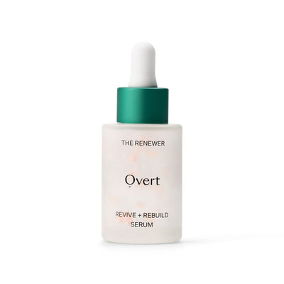 Overt Skincare THE RENEWER Revive + Rebuild Serum to Improve Elasticity, Revitalize Skin's Outer Layer Overnight with Revolutionary Plant-Derived EGF (Epidermal Growth Factor) - 1 fl oz/30 mL