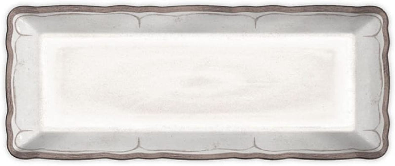 Le Cadeaux Rustica Antique Baguette Tray, White