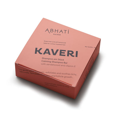 Abhati Suisse | KAVERI Calming Shampoo Bar | pH-Balanced Formula | Soothing & Protecting | Made In Switzerland | 58 g