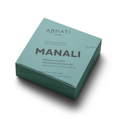 Abhati Suisse | MANALI Moisturising Shampoo Bar | pH-Balanced Formula | Hydrating & Restorative | Made In Switzerland | 58 g
