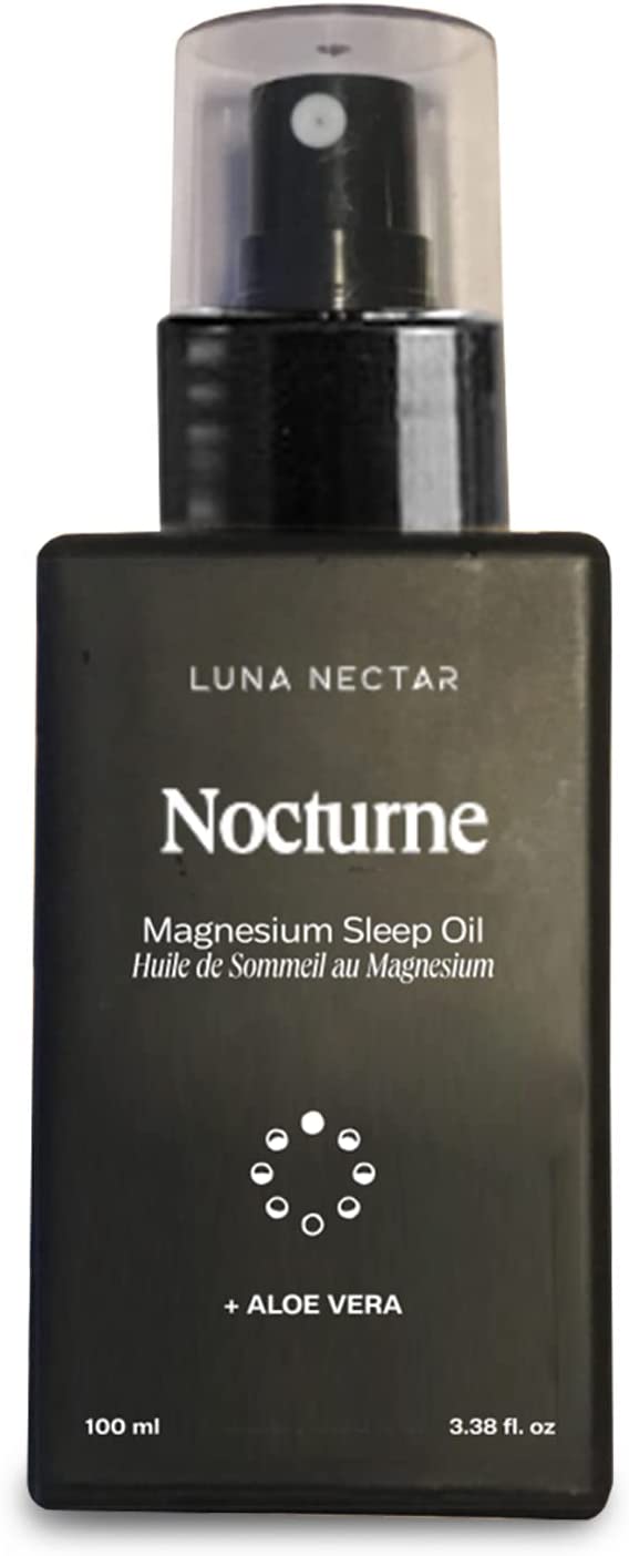 Luna Nectar Nocturne Anti-Stress & Sleep Magnesium Oil with Soothing Aloe Vera and Calming Lavender