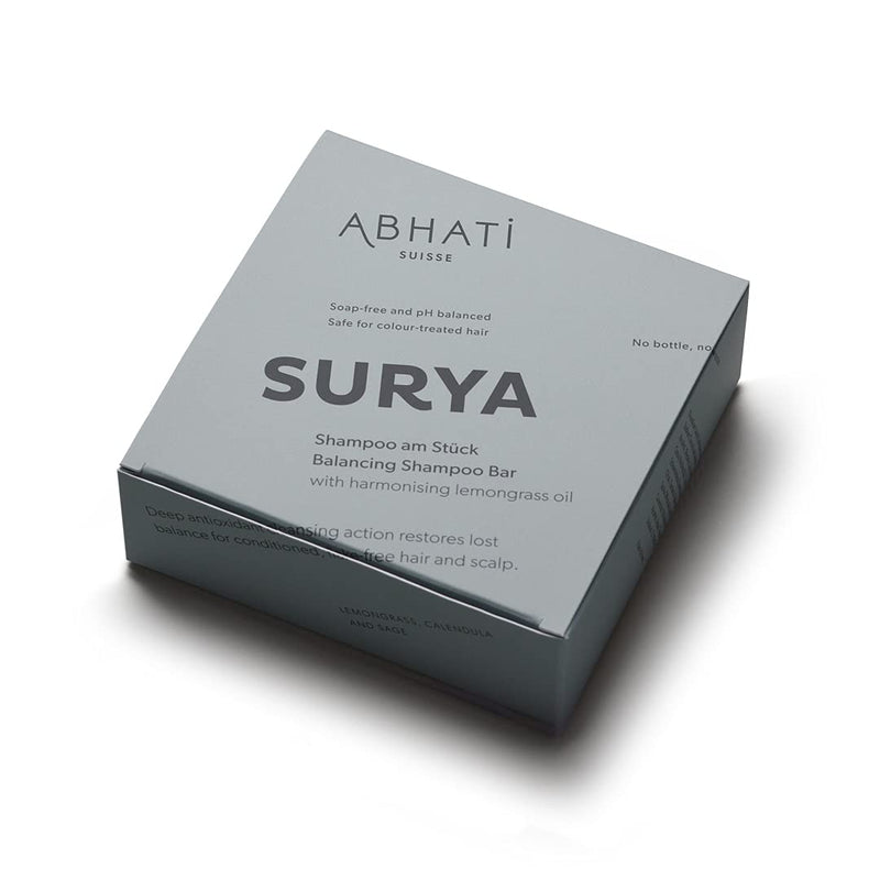 Abhati Suisse | SURYA Balancing Shampoo Bar | pH-Balanced Formula | Conditioning & Purifying | Made in Switzerland | 58 g