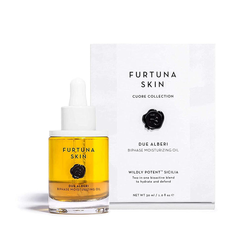 Furtuna Skin Care Collection DUE ALBERI Organic Biphase Moisturizing Oil - Heal, Hydrate, & Protect Skin (30 mL)