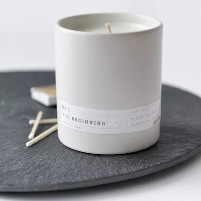 Aerangis Candle The Beginning - Aromatherapy, Long Lasting Candles, Decorative Home Fragrance Decor Gift - 50 Hour Burn Time Notes of Orchid, Bergamot, Jasmine, Rose, Sandalwood, Musk (No.1)